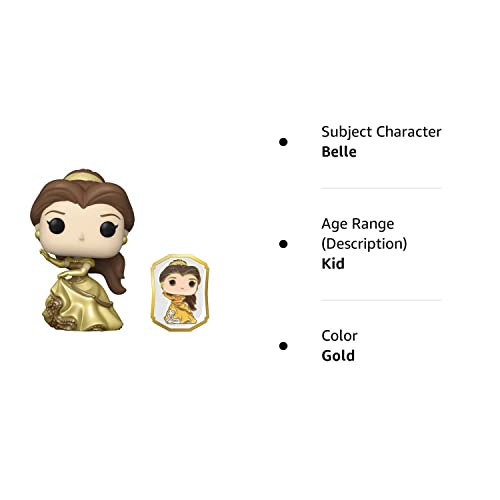 Funko POP! Ultimate Princess Collection - Belle POP & Pin Vinyl Figure - Shop Exclusive