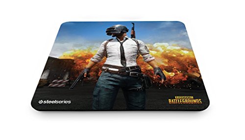 SteelSeries QcK+, Gaming Mouse Pad - 450mm x 400mm x 4mm - Cloth - Rubber Base - PUBG Erangel