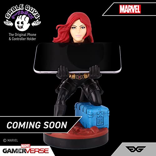 Cable Guys - Marvel Avengers Black Widow Gaming Accessories Holder & Phone Holder for Most Controller (Xbox, Play Station, Nintendo Switch) & Phone