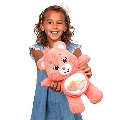 Care Bears | Love-A-Lot Bear 35cm Medium Plush | Collectable Cute Plush Toy, Cuddly Toys for Children, Soft Toys for Girls Boys, Cute Teddies Suitable for Girls and Boys Ages 4+ | Basic Fun 22084