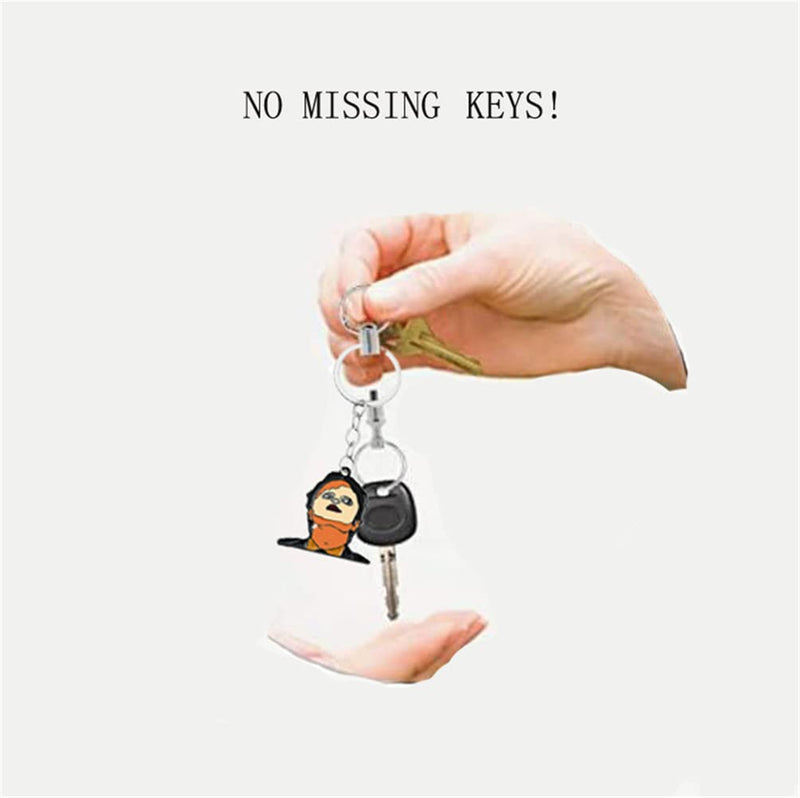 VNEWSCHI Dwight Keychain The Office Show Keyring Mask Keychain Holder Wallet Backpack Pendant DIY Accessories Funny Character Key Chains Men Women Jewelry Gift