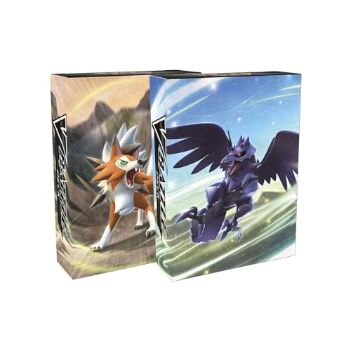 Pokèmon TCG: V Battle Deck Bundle - Lycanroc vs. Corviknight (2 x 60 Card Ready to Play Decks & extra cards), Multicolor (290-80957)