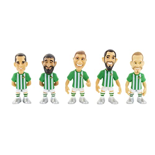 MINIX Collectible Figurines 7 Cms Pack Of 9 (Joaquin, Canales, Juanmi, Fekir, Churches) By Real Betis, 10899