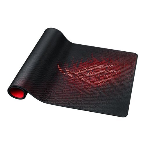 ASUS ROG Sheath Extended Soft Cloth Gaming Mouse Pad with Smooth Gliding Surface and Non-Slip Base - Black/Red