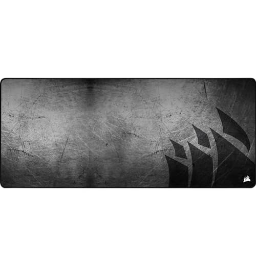 Corsair MM350 PRO Premium Spill-Proof, Stain-Resistant Cloth Gaming Mouse Pad (93 x 40 cm Surface, Micro-Weave Fabric, 4 mm Thick Plush Rubber, Durable Anti-Fray Edges) Extended XL, Black/Grey