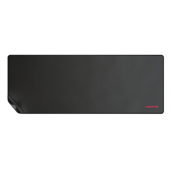 CHERRY MP 2000, PREMIUM MOUSEPAD XXL, 80 cm x 35 cm, Stitched Edges, Suitable for All Mouse Sensors, Non-Slip, Rollable, Black