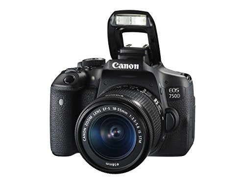 Canon EOS 750D Digital SLR Camera with 18 - 55 mm Lens (Renewed)