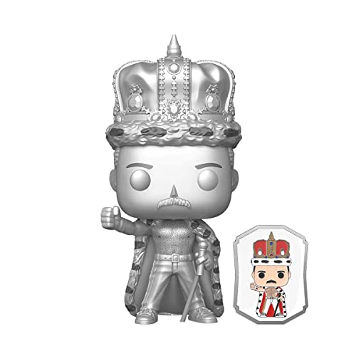 Funko Queen King Freddie Mercury Platinum Exclusive Pop! with Pin 184