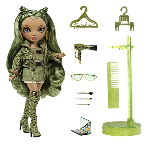 Rainbow High Fashion Doll – OLIVIA WOODS - Camo Green Doll – Fashionable Outfit & 10+ Colourful Play Accessories - For Collectors and Kids Ages 4-12 Years