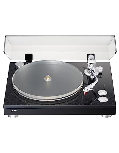 TEAC TN-5BB-M Belt Drive Turntable with balanced output, SAEC Tonearm, Acrylic Platter, Black