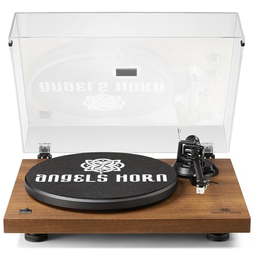 Record Player Vinyl Player, Upgraded 5.0 Bluetooth Turntable, Home Audio Record Player High Fidelity Belt Drive with Moving Magnetic AT-3600L Cartridge