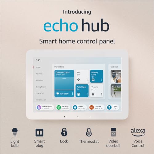 Introducing Echo Hub | 8" smart home control panel with Alexa | Compatible with thousands of devices