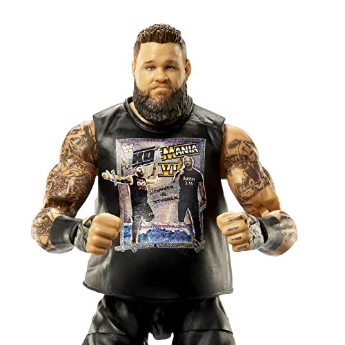 Mattel WWE Action Figures | WWE Elite Kevin Owens Figure with Accessories | Collectible Gifts, HKN86