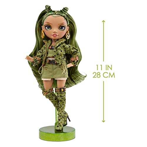 Rainbow High Fashion Doll – OLIVIA WOODS - Camo Green Doll – Fashionable Outfit & 10+ Colourful Play Accessories - For Collectors and Kids Ages 4-12 Years