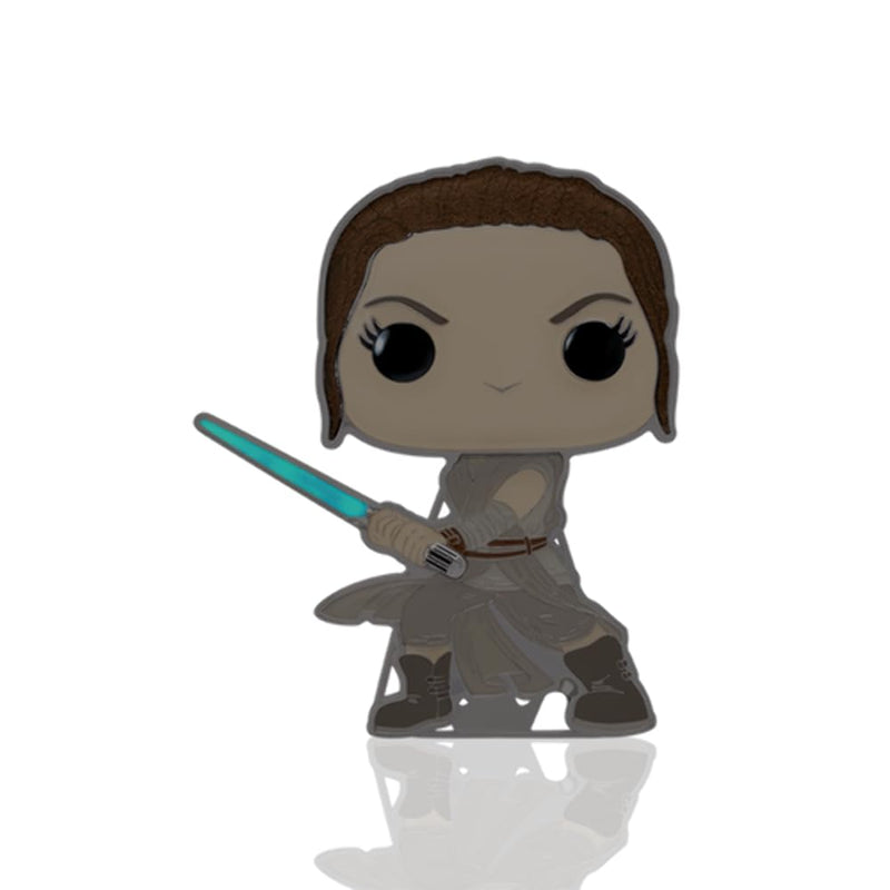 Funko Pop! Large Enamel Pin Star Wars: REY - Rey - Star Wars Enamel Pins - Cute Collectable Novelty Brooch - for Backpacks & Bags - Gift Idea - Official Merchandise - Movies Fans