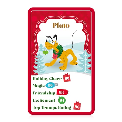 Top Trumps Disney Holiday Spirit Special Educational Card Game, Play with Stitch, Moana, Pluto and Tigger, great gift and Christmas stocking filler, for ages 8 plus