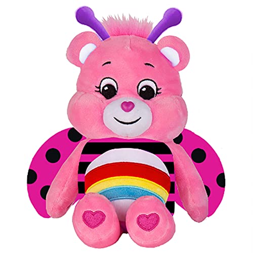 Care Bears | Lady Bug Bear 22cm Bean Plush | Collectable Cute Plush Toy, Cuddly Toys for Children, Soft Toys for Girls and Boys, Cute Teddies Suitable for Girls and Boys Ages 4+ | Basic Fun 22321