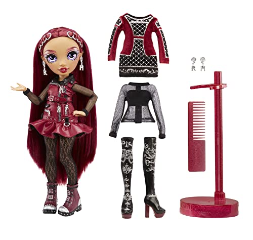 Rainbow High 578291EUC Mila Berrymore-Burgundy Red Fashion Doll Includes 2 Mix and Match Designer Outfits with Accessories-for Kids 6-12 Years Old and Collectors, 3 x 12 x 12 inches