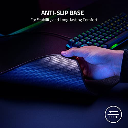 Razer Strider - Hybrid Mouse Mat with a Soft Base and Smooth Glide (Hybrid Soft/Hard Mat , Anti-slip Base, Anti-fraying Stitched Edges, Water-resistant) XXL | Black