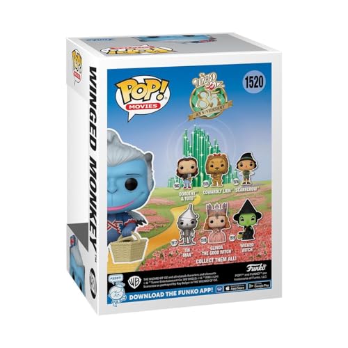 Funko POP! Movies: the Wizard Of Oz - Winged Monkey - 1/6 Odds for Rare Chase Variant - Flocked - Collectable Vinyl Figure - Gift Idea - Official Merchandise - Toys for Kids & Adults - Movies Fans