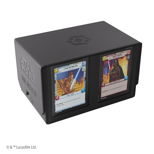 Gamegenic | Star Wars Unlimited Double Deck Pod - Black | Trading Card Accessory