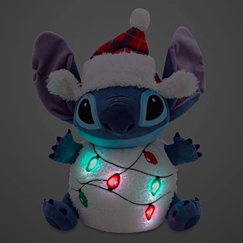 Disney Stitch Light-Up Holiday Plush – 12 Inches