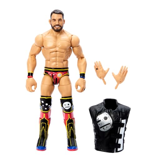 Mattel WWE Elite Action Figure & Accessories, 6-inch Collectible Johnny Gargano with 25 Articulation Points, Life-Like Look & Swappable Hands, HTX20