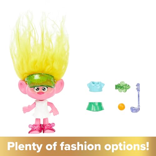 Mattel Trolls Band Together Hair Pops Small Doll, Viva with Removable Clothes & 3 Surprise Accessories, HNF11