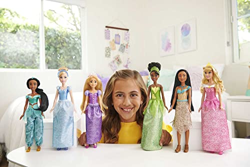 Mattel Disney Princess Toys, 13 Princess Fashion Dolls with Sparkling Clothing and Accessories, Inspired by Disney Movies, Gifts for Kids, HLW43