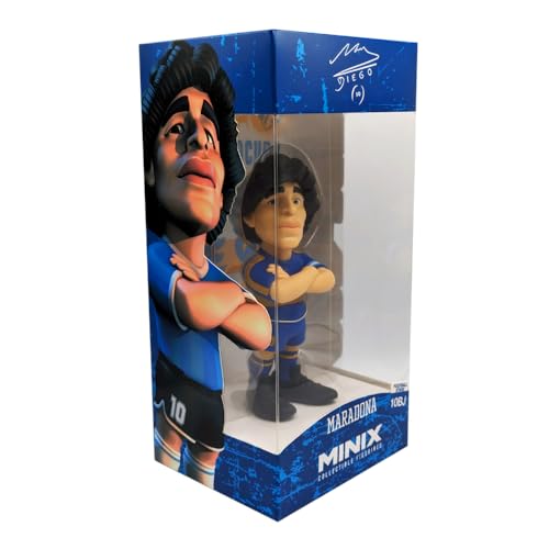 BANDAI MINIX - Diego Maradona Yellow and Blue Figure - Argentina - 12cm Collectibles for Display, Gift Idea for Children And Adults, Football Fans - MN13180