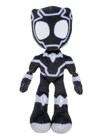 Marvel Spidey & His Amazing Friends Action Figures Superheroes + Villains (Choose Figure) (Black Panther (8'' Plush)), Multicolor