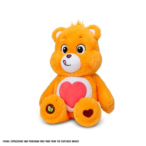 Care Bears | Tenderheart Bear 35cm Medium Plush | Collectable Cute Plush Toy, Cuddly Toys for Children, Soft Toys for Girls Boys, Cute Teddies Suitable for Girls and Boys Ages 4+ | Basic Fun 22088