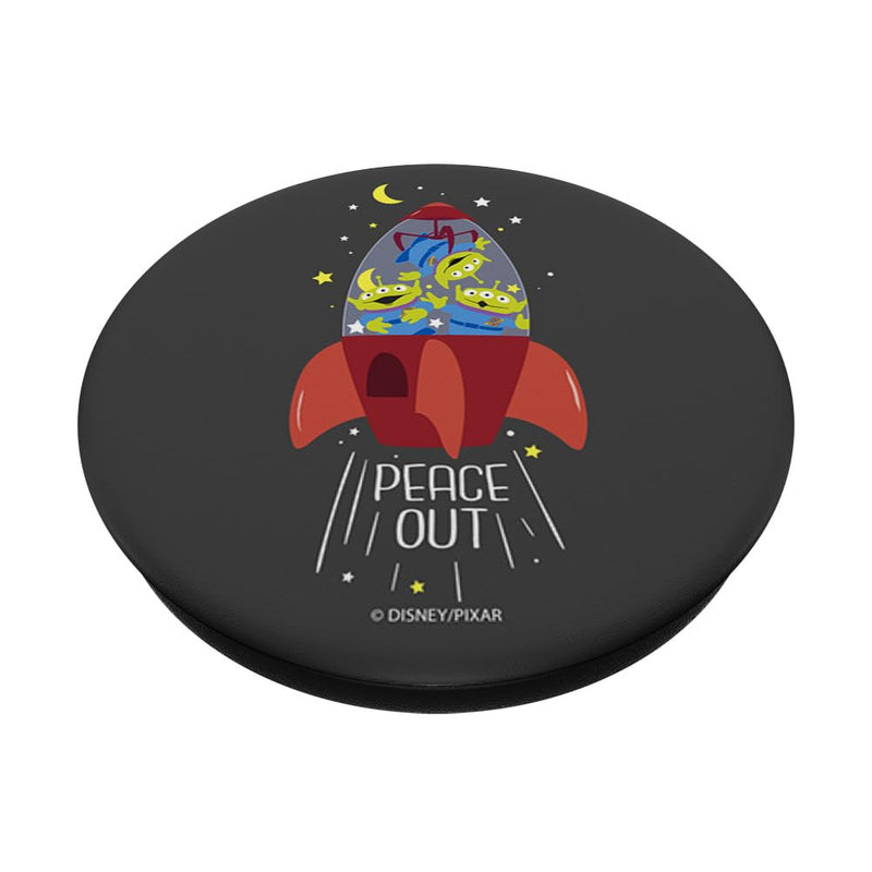 Disney Pixar Toy Story Aliens Rocket Ship Peace Out PopSockets Swappable PopGrip