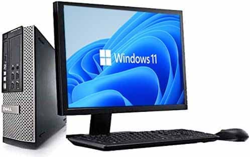 Complete set of 21.5in Monitor OptiPlex 3020 SFF Quad Core i5-4570 8GB 256GB SSD WiFi Windows 11 64-Bit Desktop PC Computer (Renewed)