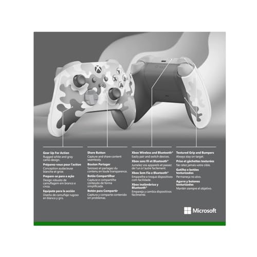 Xbox Wireless Controller - Arctic Camo Special Edition for Xbox Series X|S, Xbox One, and Windows Devices