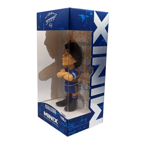 BANDAI MINIX - Diego Maradona Yellow and Blue Figure - Argentina - 12cm Collectibles for Display, Gift Idea for Children And Adults, Football Fans - MN13180