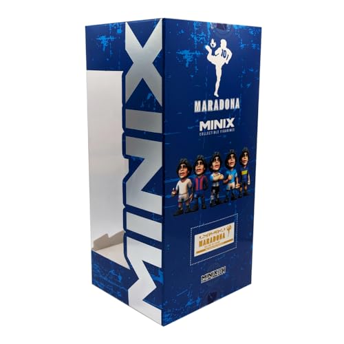 BANDAI MINIX - Diego Maradona Yellow and Blue Figure - Argentina - 12cm Collectibles for Display, Gift Idea for Children And Adults, Football Fans - MN13180