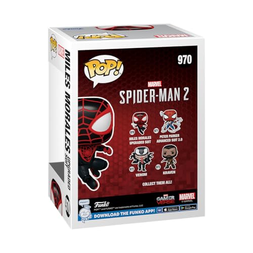 Funko POP! Games: Spider-Man 2- Miles Morales - Spider-man 2 Video Game - Collectable Vinyl Figure - Gift Idea - Official Merchandise - Toys for Kids & Adults - Video Games Fans