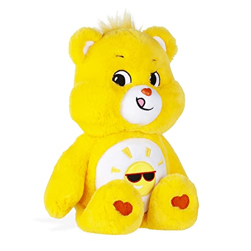 Care Bears | Funshine Bear 35cm Medium Plush | Collectable Cute Plush Toy, Cuddly Toys for Children, Soft Toys for Girls and Boys, Cute Teddies Suitable for Girls and Boys Ages 4+ | Basic Fun 22087