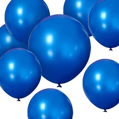 HYKJNBW Blue Balloons 50 Pack 12 inch Strong Thicken Latex Blue Party Balloons for Happy Birthday, Kids Party Baby Shower Weddings Gender Reveal Graduation Decorations