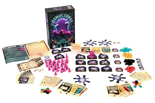 LUCKY DUCK GAMES - Cosmoctopus | Board Game | English Version| Engine-Building Strategy Game | Fun Family Game for Kids and Adults | 1-4 Players | Ages 14+ | 60-90 Minutes