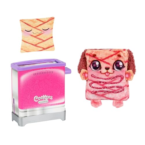 Cookeez Makery Toasty Treatz Toaster With Scented Plush | Make A Soft and Squishy Surprise Plush Friend | Pop-in-Bread And See A Surprise Plush Pop Up