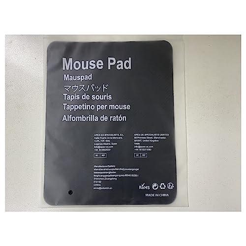 cimetech Comfortable Mouse Pad Gaming Surface Superfine Fiber Smooth Silk Sensors Wipe Washable for Laptop Computer (Normal 2PCS, Black)