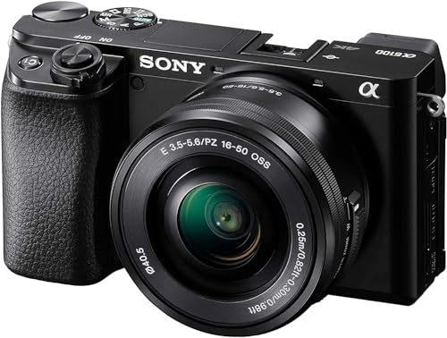 Sony Alpha 6100 | APS-C Mirrorless Camera with Sony 16-50 mm f/3.5-5.6 Power Zoom Lens ( Fast 0.02s Autofocus, Eye Tracking Autofocus for Human and Animal, 4K Movie Recording and Flip Screen )