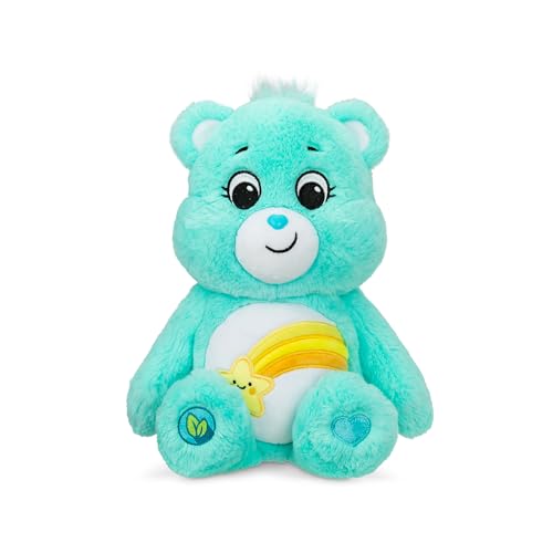 Care Bears | Wish Bear 35cm Medium Plush | Collectable Cute Plush Toy, Cuddly Toys for Children, Soft Toys for Girls Boys, Cute Teddies Suitable for Girls and Boys Ages 4+ | Basic Fun 22086