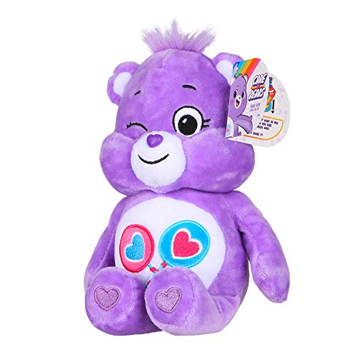 Care Bears | Share Bear 22cm Bean Plush | Collectable Cute Plush Toy, Cuddly Toys for Children, Soft Toys for Girls and Boys, Cute Teddies Suitable for Girls and Boys Ages 4+ | Basic Fun 22042