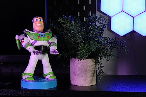 Cable Guys - Disney Toy Story Buzz Lightyear Gaming Accessories Holder & Phone Holder for Most Controller (Xbox, Play Station, Nintendo Switch) & Phone