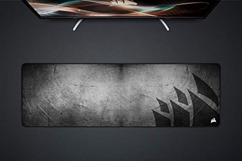 Corsair MM300 PRO Premium Spill-Proof, Stain-Resistant Cloth Gaming Mouse Pad (93 x 30 cm Surface, Micro-Weave Fabric, 3 mm Thick Plush Rubber, Durable Anti-Fray Edges) Extended, Black/Grey