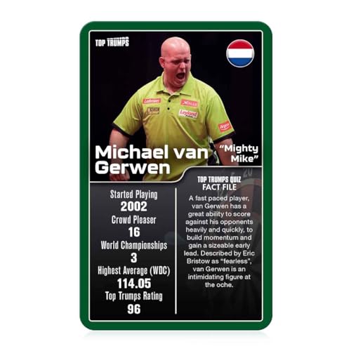 Top Trumps Top 30 Darts Greats Classic Card Game, Play with Phil Taylor and Luke Littler, Educational pack that makes a great gift, for ages 6 plus