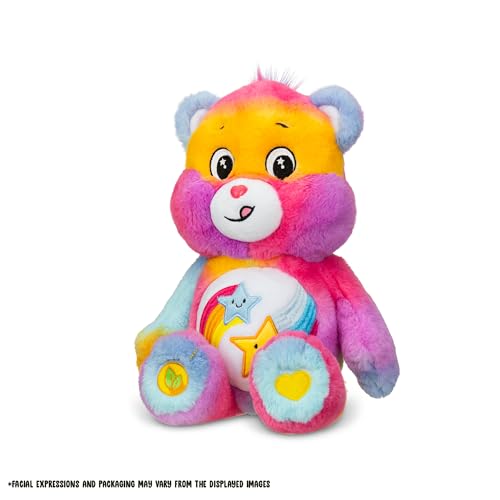 Care Bears | Dare To Care Bear 35cm Medium Plush | Collectable Cute Plush Toy, Cuddly Toys for Children, Soft Toys for Girls and Boys, Cute Teddies Suitable for Girls Boys Ages 4+ | Basic Fun 22338